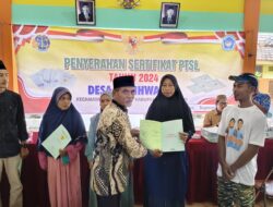 Penyerahan Sertifikat Program PTSL Desa Sugihwaras Berjalan Lancar