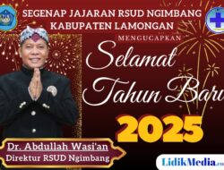 Direktur RSUD Ngimbang Beserta Jajaran Mengucapkan Selamat Tahun Baru 2025