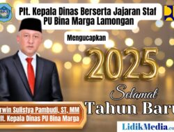 Kepala Dinas PU Bina Marga Lamongan Beserta Jajarannya Mengucapkan Selamat Tahun Baru 2025