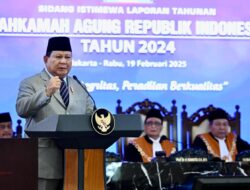 Presiden Prabowo Apresiasi Peran Hakim Dalam Penegakan Hukum