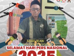 Kepala Desa Karangturi Mengucapkan Selamat Hari Pers Nasional Tahun 2025