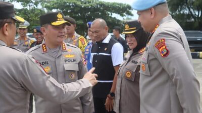 Polri Amankan Arus Lalin Pemudik di Pelabuhan Bakauheni