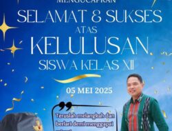 Keluarga Besar SMA Negeri 1 Kedamean Ucapkan Selamat Pada Kelulusan Murid Tahun Ajaran 2024-2025