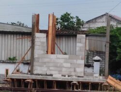 Proyek Pembangunan Pos Kereta Api JPL 265 Milik Dishub Jatim Terkesan Siluman