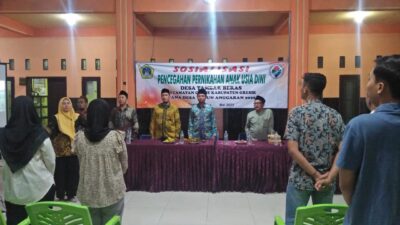 Sosialisasi Pencegahan Pernikahan Anak Usia Dini di Desa Tambak Beras