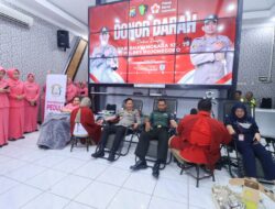 Polres Bojonegoro Gelar Donor Darah Sambut Hari Bhayangkara ke-79