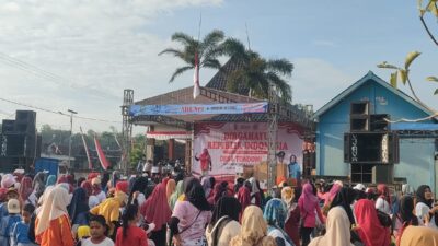 Ribuan Warga Desa Tondomulo Meriahkan Jalan Sehat HUT RI ke-80