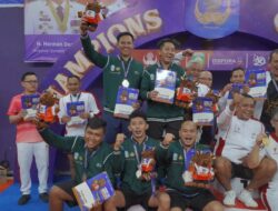 Tim Tenis Meja Beregu Putra Jatim Raih Medali Perak di PORNAS XVII KORPRI 2025