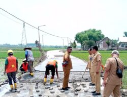 Dorong Ekonomi Pertanian dan UMKM, Jalan Poros Desa Tegalkodo-Sukosewu Dibangun Rigid Beton