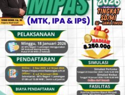 MTsN 1 Lamongan Gelar Olimpiade MIPAS XX 2026 Tingkat SD/MI se-Jawa Timur, Total Hadiah Rp 8,25 Juta
