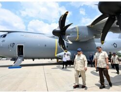 Presiden Prabowo Serahkan Airbus A400M untuk Perkuat Mobilitas Udara TNI