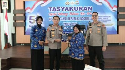 Semangat Pengabdian ASN, Polres Gresik Gelar Tasyakuran HUT KORPRI ke-54
