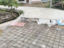 Proyek Rabat Beton Desa Nglajang Diduga Gunakan Besi di Bawah Standar, Kades Enggan Dikonfirmasi