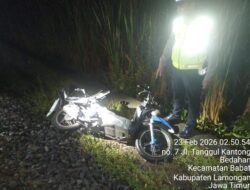 Insiden Dini Hari di Babat, Motor vs KA Barang Berujung Maut