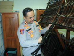 Jelang Idulfitri 1447 H, Polres Gresik Lakukan Pemeriksaan Senjata Api Anggota