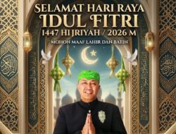Kepala Dinas Bina Marga, Cipta Karya dan Tata Ruang Kabupaten Lamongan Beserta Jajarannya Mengucapkan Selamat Hari Raya Idul Fitri 1447 H