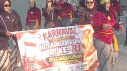 Meriah ! Desa Dadapkuning Cerme Gelar Karnaval HUT RI ke- 81