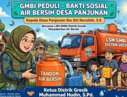 GMBI Peduli Bakti Sosial Air Bersih di Desa Panjunan, Kades Panjunan Apresiasi Gerakan Sosial GMBI Distrik Gresik